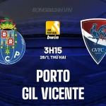 Porto vs Gil Vicente 3h15 ngày 27/1: 'Rồng Xanh' quyết tâm đè bẹp, bảo vệ ngôi đầu BXH Bồ Đào Nha 1