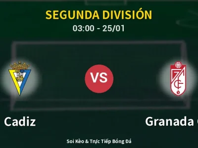Kết Quả: Cadiz 1-2 Granada CF – Highlight & Bàn Thắng | Segunda División