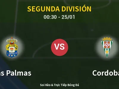 Kết Quả: Las Palmas 1-2 Cordoba – Highlight & Bàn Thắng | Segunda División