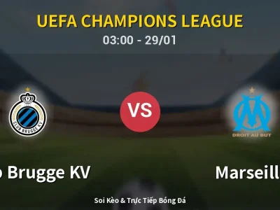 Kết Quả: Club Brugge KV 3-0 Marseille – Highlight & Bàn Thắng | UEFA Champions League