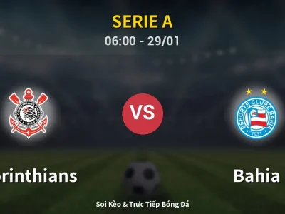 Kết Quả: Corinthians 1-2 Bahia – Highlight & Bàn Thắng | Serie A