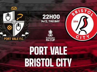 Port Vale vs Bristol City: Cuộc đối đầu định mệnh vòng 4 FA Cup, ai sẽ là kẻ ‘ngon ăn’?