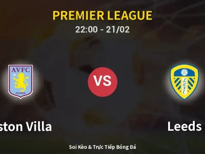 🔴 Trực Tiếp: Aston Villa 0-0 Leeds – Link Xem Premier League (Full HD)