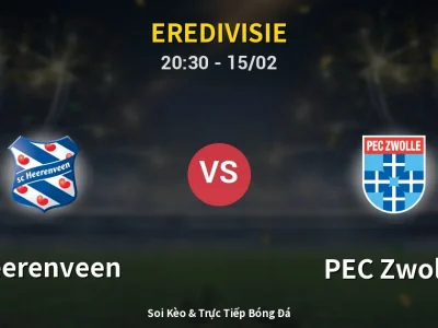 Kết Quả: Heerenveen 4-2 PEC Zwolle – Highlight & Bàn Thắng | Eredivisie