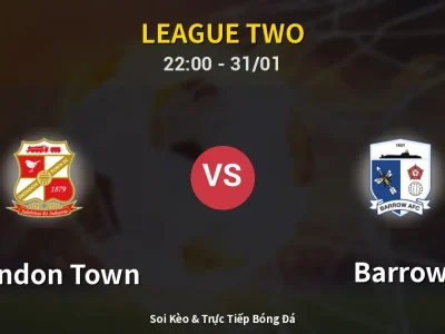 Soi Kèo Swindon Town vs Barrow – 22:00 31/01 | Nhận Định, Dự Đoán Tỷ Số