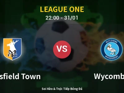 Soi Kèo Mansfield Town vs Wycombe – 22:00 31/01 | Nhận Định, Dự Đoán Tỷ Số