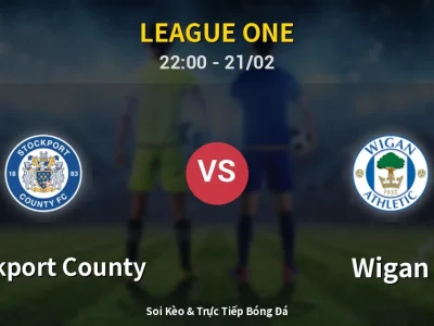 🔴 Trực Tiếp: Stockport County 1-2 Wigan – Link Xem League One (Full HD)