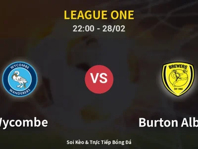 Soi Kèo Wycombe vs Burton Albion – 22:00 28/02 | Nhận Định, Dự Đoán Tỷ Số