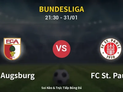 🔴 Trực Tiếp: FC Augsburg 0-0 FC St. Pauli – Link Xem Bundesliga (Full HD)