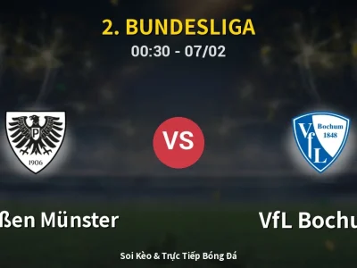 Kết Quả: Preußen Münster 1-1 VfL Bochum – Highlight & Bàn Thắng | 2. Bundesliga