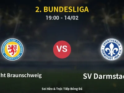 🔴 Trực Tiếp: Eintracht Braunschweig 2-0 SV Darmstadt 98 – Link Xem 2. Bundesliga (Full HD)