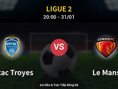 🔴 Trực Tiếp: Estac Troyes 0-2 Le Mans – Link Xem Ligue 2 (Full HD)
