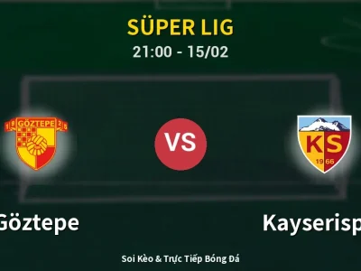 🔴 Trực Tiếp: Göztepe 0-0 Kayserispor – Link Xem Süper Lig (Full HD)