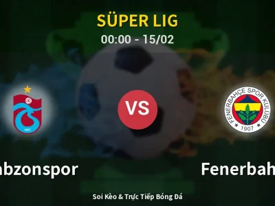 Kết Quả: Trabzonspor 2-3 Fenerbahçe – Highlight & Bàn Thắng | Süper Lig