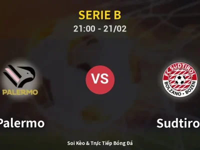 🔴 Trực Tiếp: Palermo 3-0 Sudtirol – Link Xem Serie B (Full HD)