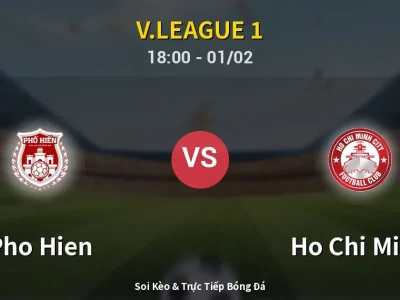 Kết Quả: Pho Hien 1-2 Ho Chi Minh – Highlight & Bàn Thắng | V.League 1