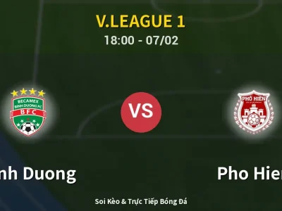 Kết Quả: Binh Duong 1-2 Pho Hien – Highlight & Bàn Thắng | V.League 1