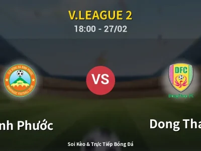 Kết Quả: Bình Phước 5-1 Dong Thap – Highlight & Bàn Thắng | V.League 2