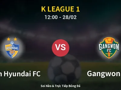 Kết Quả: Ulsan Hyundai FC 3-1 Gangwon FC – Highlight & Bàn Thắng | K League 1