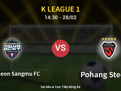 🔴 Trực Tiếp: Gimcheon Sangmu FC 1-1 Pohang Steelers – Link Xem K League 1 (Full HD)