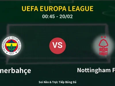 Kết Quả: Fenerbahçe 0-3 Nottingham Forest – Highlight & Bàn Thắng | UEFA Europa League