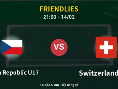 Soi Kèo Czech Republic U17 vs Switzerland U17 – 21:00 14/02 | Nhận Định, Dự Đoán Tỷ Số