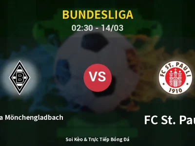 Kết Quả: Borussia Mönchengladbach 2-0 FC St. Pauli – Highlight & Bàn Thắng | Bundesliga