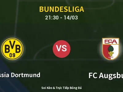 🔴 Trực Tiếp: Borussia Dortmund 1-0 FC Augsburg – Link Xem Bundesliga (Full HD)