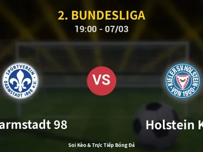 Kết Quả: SV Darmstadt 98 2-0 Holstein Kiel – Highlight & Bàn Thắng | 2. Bundesliga