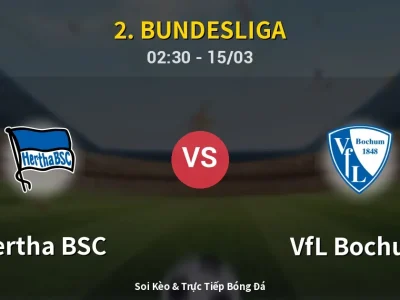 Kết Quả: Hertha BSC 1-1 VfL Bochum – Highlight & Bàn Thắng | 2. Bundesliga