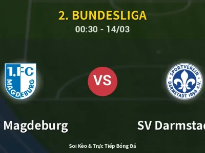 Kết Quả: 1. FC Magdeburg 1-1 SV Darmstadt 98 – Highlight & Bàn Thắng | 2. Bundesliga