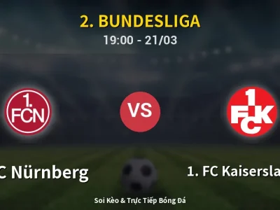 Kết Quả: 1. FC Nürnberg 3-0 1. FC Kaiserslautern – Highlight & Bàn Thắng | 2. Bundesliga