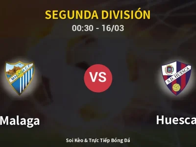 Kết Quả: Malaga 5-3 Huesca – Highlight & Bàn Thắng | Segunda División