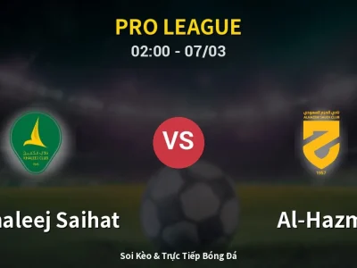 Kết Quả: Al Khaleej Saihat 2-1 Al-Hazm – Highlight & Bàn Thắng | Pro League