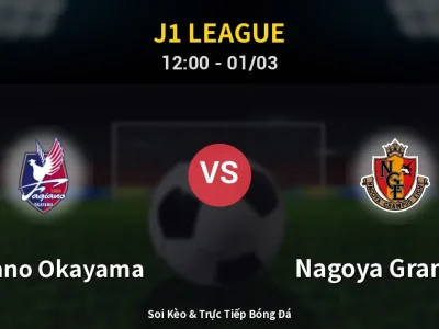 Kết Quả: Fagiano Okayama 1-1 Nagoya Grampus – Highlight & Bàn Thắng | J1 League