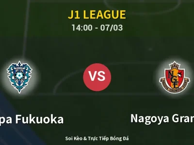 Kết Quả: Avispa Fukuoka 1-5 Nagoya Grampus – Highlight & Bàn Thắng | J1 League