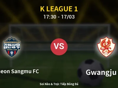 Kết Quả: Gimcheon Sangmu FC 1-1 Gwangju FC – Highlight & Bàn Thắng | K League 1