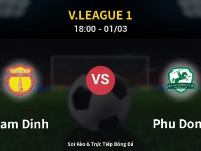 Kết Quả: Nam Dinh 3-2 Phu Dong – Highlight & Bàn Thắng | V.League 1
