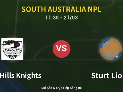 Kết Quả: Para Hills Knights 0-5 Sturt Lions – Highlight & Bàn Thắng | South Australia NPL