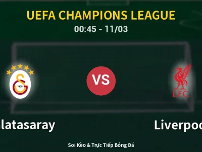 Kết Quả: Galatasaray 1-0 Liverpool – Highlight & Bàn Thắng | UEFA Champions League