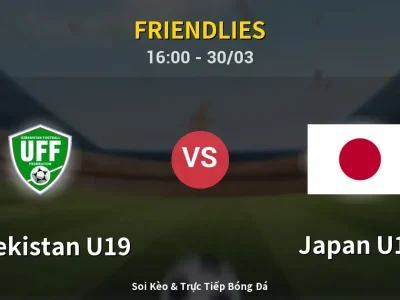 Kết Quả: Uzbekistan U19 0-0 Japan U19 – Highlight & Bàn Thắng | Friendlies