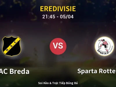 Soi Kèo NAC Breda vs Sparta Rotterdam – 21:45 05/04 | Nhận Định, Dự Đoán Tỷ Số