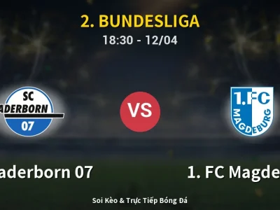 Soi Kèo SC Paderborn 07 vs 1. FC Magdeburg – 18:30 12/04 | Nhận Định, Dự Đoán Tỷ Số