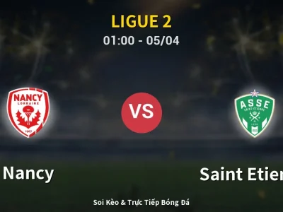 Kết Quả: Nancy 1-1 Saint Etienne – Highlight & Bàn Thắng | Ligue 2