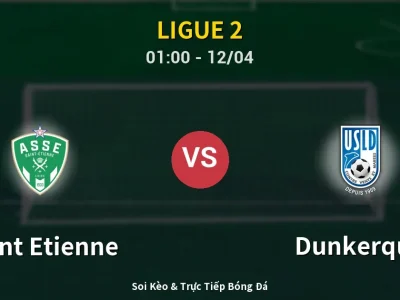 🔴 Trực Tiếp: Saint Etienne 1-1 Dunkerque – Link Xem Ligue 2 (Full HD)