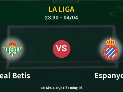 Soi Kèo Real Betis vs Espanyol – 23:30 04/04 | Nhận Định, Dự Đoán Tỷ Số