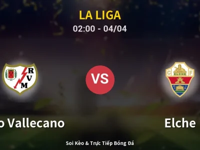 Kết Quả: Rayo Vallecano 1-0 Elche – Highlight & Bàn Thắng | La Liga