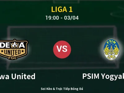 Kết Quả: Dewa United 1-0 PSIM Yogyakarta – Highlight & Bàn Thắng | Liga 1
