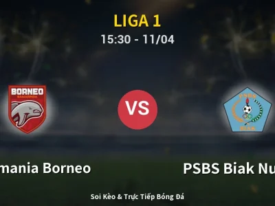 Soi Kèo Pusamania Borneo vs PSBS Biak Numfor – 15:30 11/04 | Nhận Định, Dự Đoán Tỷ Số