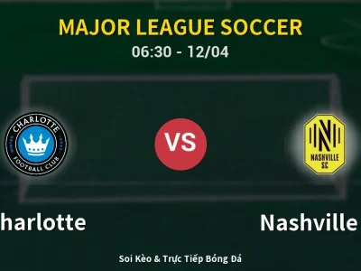 Soi Kèo Charlotte vs Nashville SC – 06:30 12/04 | Nhận Định, Dự Đoán Tỷ Số